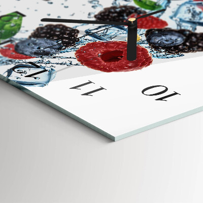 Quadratische wanduhr Fruchteis