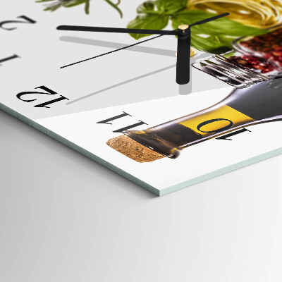 Quadratische wanduhr Pasta