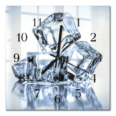 Wanduhr mit motiv quadratisch Eis