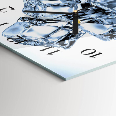 Wanduhr mit motiv quadratisch Eis