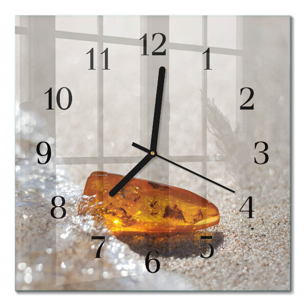 Moderne wanduhr quadratisch Bernstein