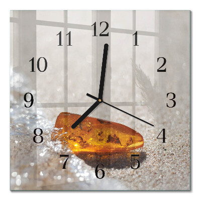 Moderne wanduhr quadratisch Bernstein