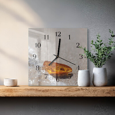 Moderne wanduhr quadratisch Bernstein