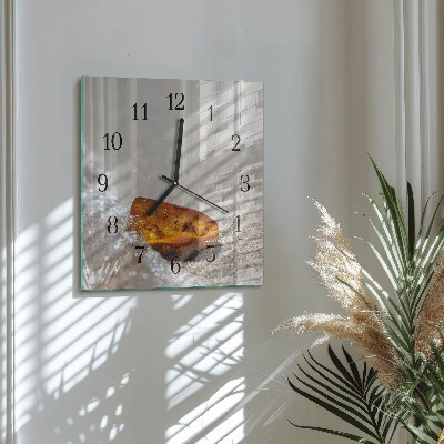 Moderne wanduhr quadratisch Bernstein