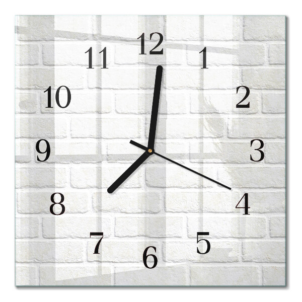 Quadratische wanduhr modern Ziegel