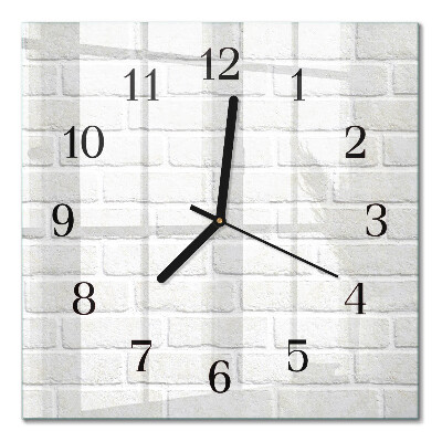 Quadratische wanduhr modern Ziegel