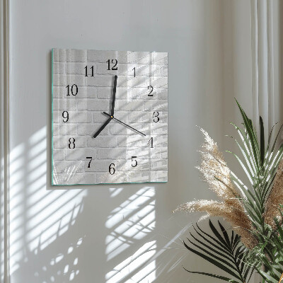 Quadratische wanduhr modern Ziegel