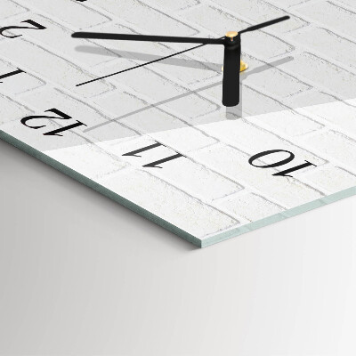 Quadratische wanduhr modern Ziegel