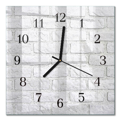 Moderne wanduhr quadratisch Ziegel