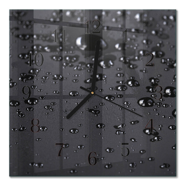 Wanduhr mit motiv quadratisch Tropfen