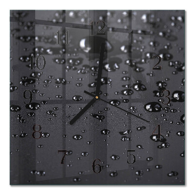 Wanduhr mit motiv quadratisch Tropfen
