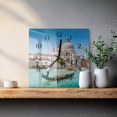 Quadratische wanduhr Venedig
