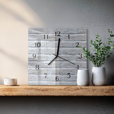 Moderne wanduhr quadratisch Klinker