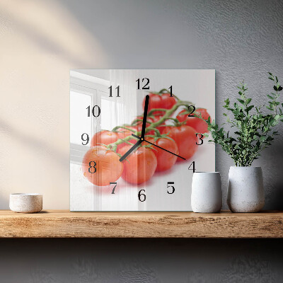 Wanduhr mit motiv quadratisch Tomaten