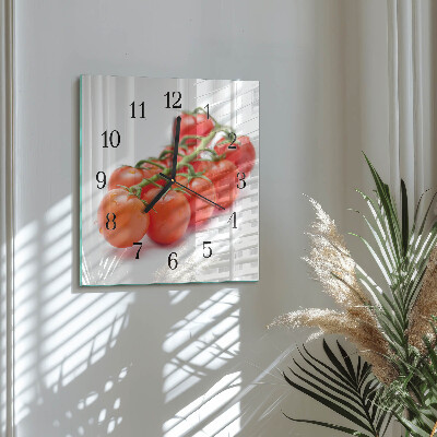 Wanduhr mit motiv quadratisch Tomaten