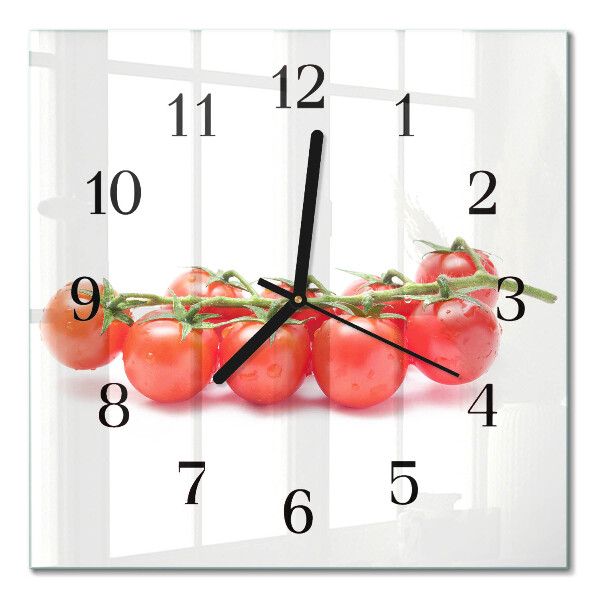 Quadratische wanduhr modern Tomaten