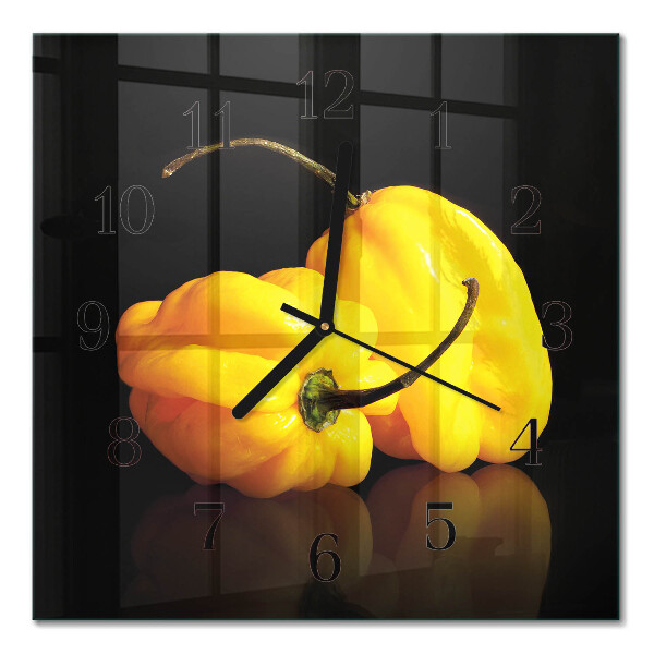 Quadratische wanduhr modern Pfeffer