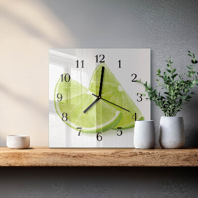 Moderne wanduhr quadratisch Kalziumkarbonat