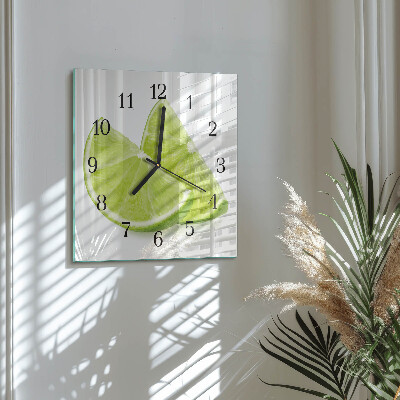 Moderne wanduhr quadratisch Kalziumkarbonat