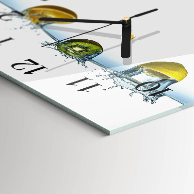 Quadratische wanduhr modern Kiwi