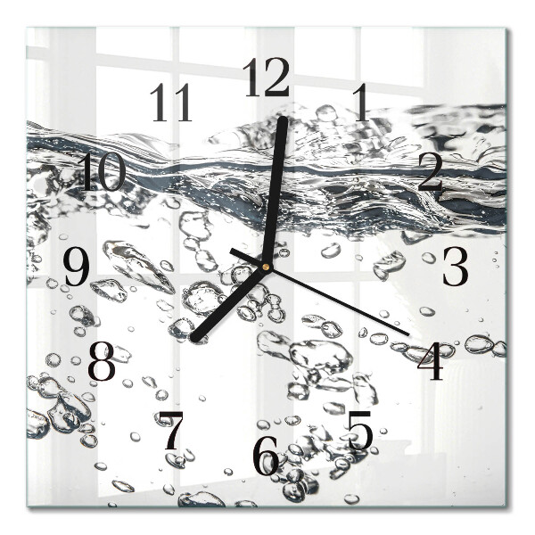 Moderne wanduhr quadratisch Wasser