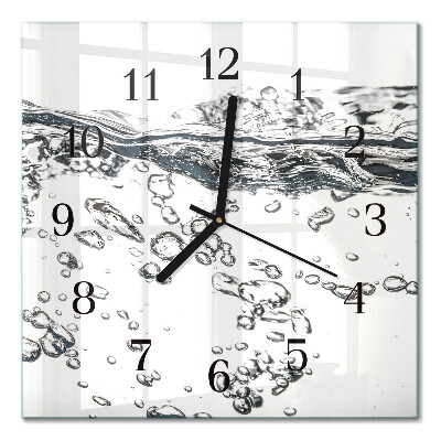 Moderne wanduhr quadratisch Wasser