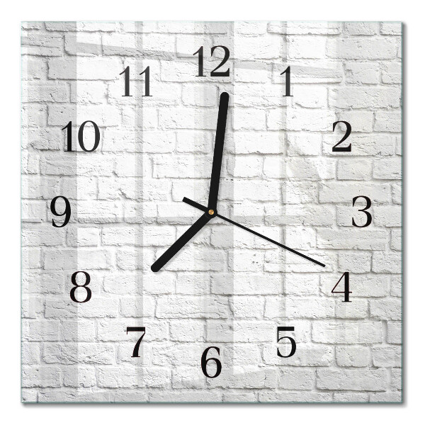 Moderne wanduhr quadratisch Ziegel