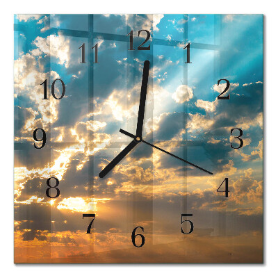 Moderne wanduhr quadratisch Himmel