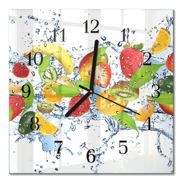 Quadratische wanduhr modern Fruchtwasser