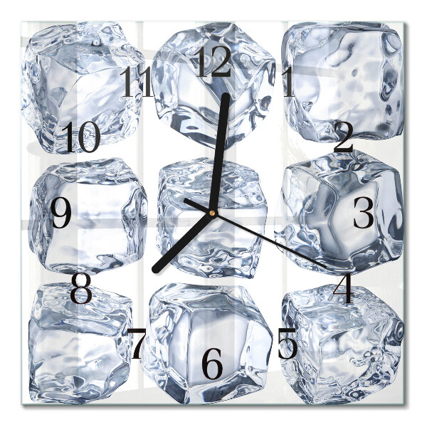 Wanduhr mit motiv quadratisch Eis