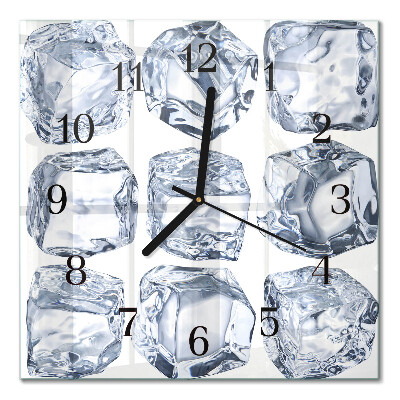 Wanduhr mit motiv quadratisch Eis