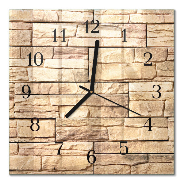 Quadratische wanduhr Klinker