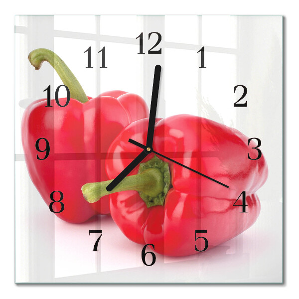 Moderne wanduhr quadratisch Pfeffer