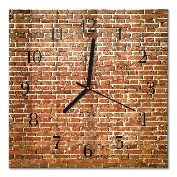 Quadratische wanduhr modern Ziegel