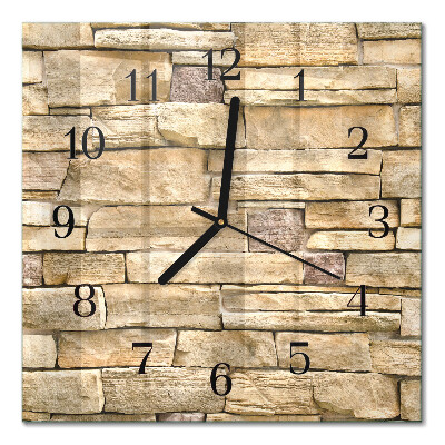 Glasuhr quadratisch Wand