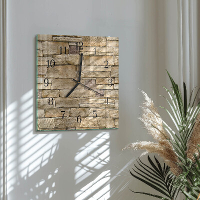 Glasuhr quadratisch Wand