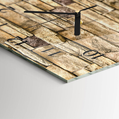 Glasuhr quadratisch Wand