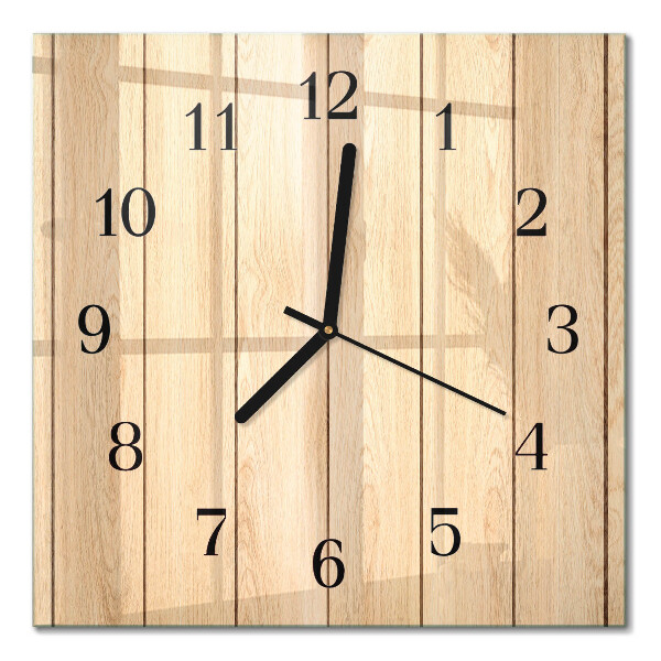 Moderne wanduhr quadratisch Holz