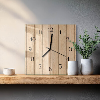 Moderne wanduhr quadratisch Holz