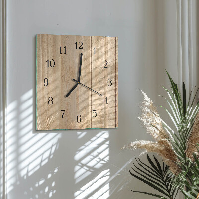 Moderne wanduhr quadratisch Holz