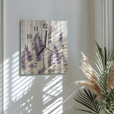 Moderne wanduhr quadratisch Lavendel