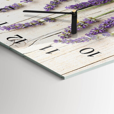 Moderne wanduhr quadratisch Lavendel