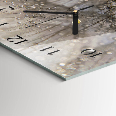 Wanduhr mit motiv quadratisch Tautropfen