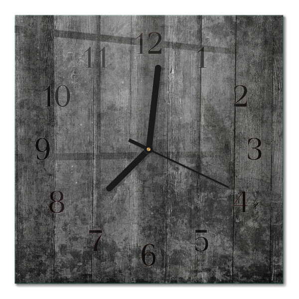 Wanduhr mit motiv quadratisch Holz
