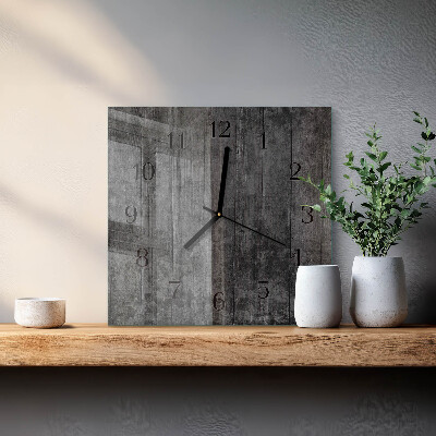 Wanduhr mit motiv quadratisch Holz