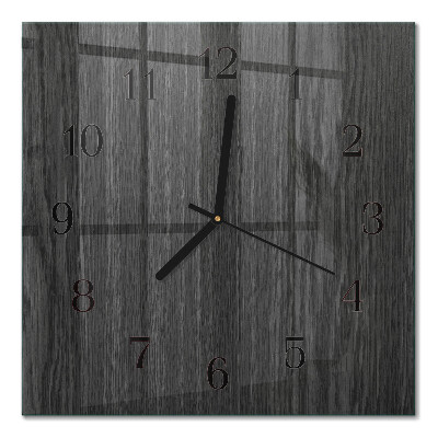 Quadratische wanduhr modern Holz
