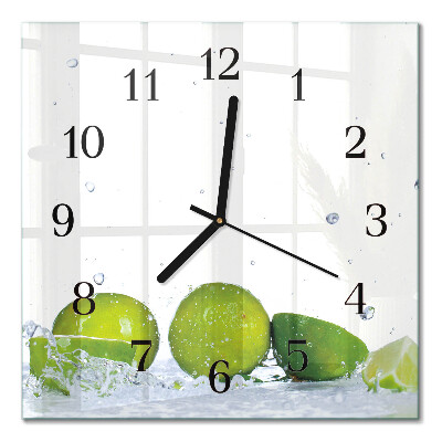 Quadratische wanduhr modern Limes