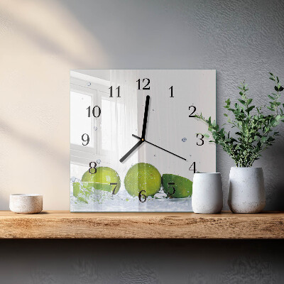 Quadratische wanduhr modern Limes