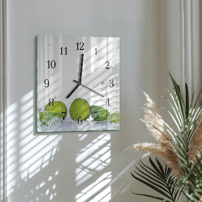 Quadratische wanduhr modern Limes