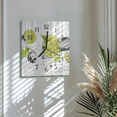 Quadratische wanduhr modern Kalziumkarbonat